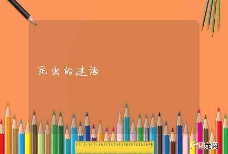 昆虫的谜语