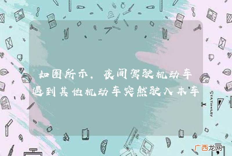 如图所示，夜间驾驶机动车遇到其他机动车突然驶入本车道时，应当如何避让？A、及时减速让行B、向左猛打转向盘躲避C、向右猛打转向盘躲避D、加速从右侧绕行_答案是A