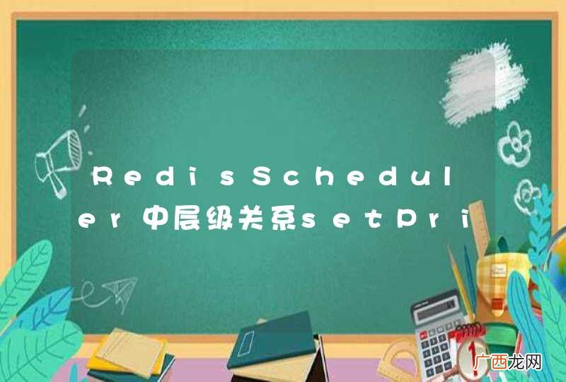 RedisScheduler中层级关系setPriority无效？