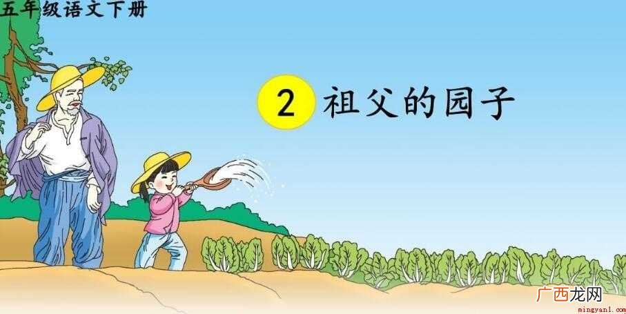 《祖父的园子》为部编人教版五下语文书中的一篇课文