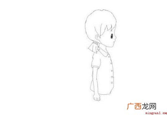 侧面人物简笔画怎么画