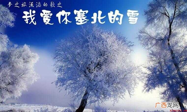 我爱你塞北的雪的歌词是什么 《我爱你塞北的雪》的歌词是什么