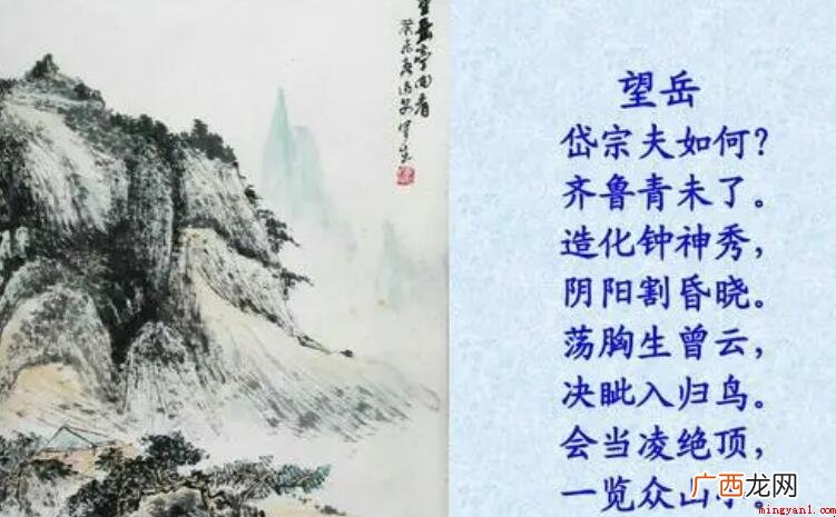 荡胸生层云出自哪首诗