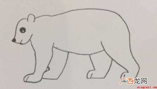 北极熊简笔画怎么画 教你画出世界濒危动物 北极熊简笔画怎么画