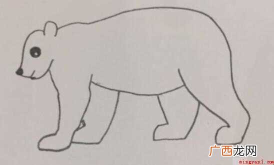 北极熊简笔画怎么画 教你画出世界濒危动物 北极熊简笔画怎么画