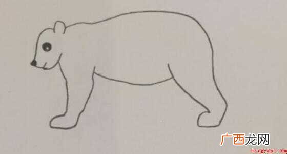 北极熊简笔画怎么画 教你画出世界濒危动物 北极熊简笔画怎么画