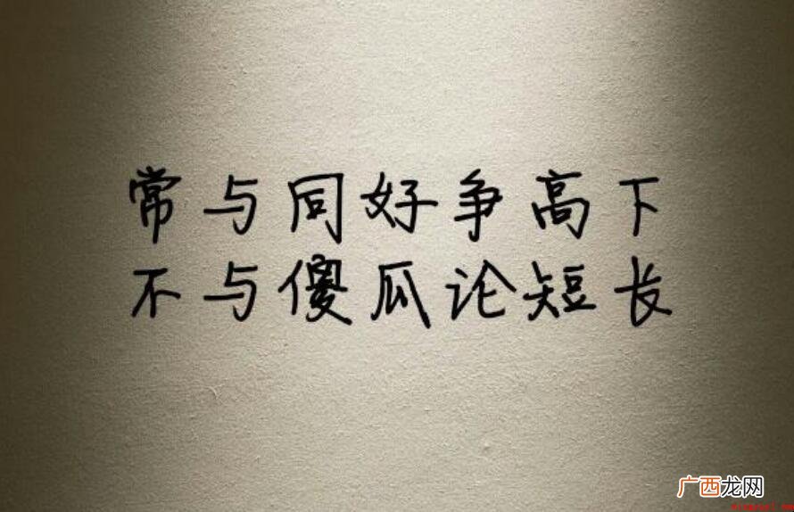 不与傻瓜论长短还有一句是什么