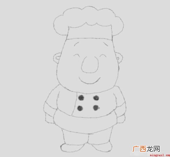 厨师简笔画怎么画 教你如何做出十分色香味俱全的食材 厨师简笔画怎么画