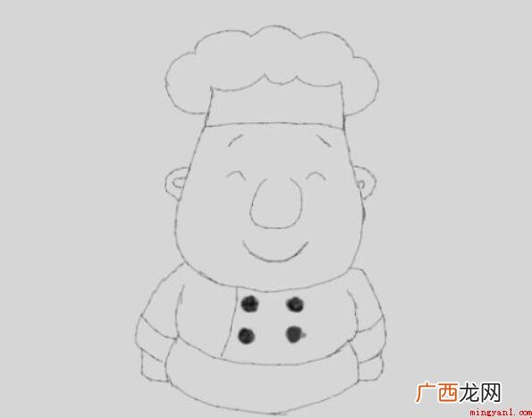 厨师简笔画怎么画 教你如何做出十分色香味俱全的食材 厨师简笔画怎么画