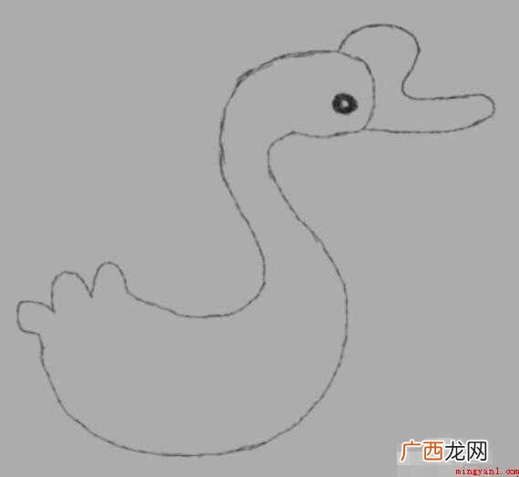 鹅的简笔画怎么画 大鹅画出一个图形作为大鹅的嘴巴 鹅的简笔画怎么画