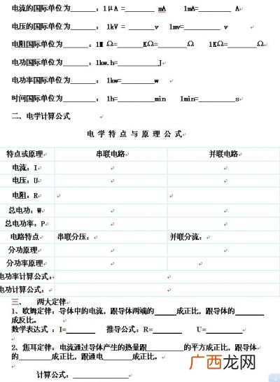 电流换算单位,电流单位换算公式？