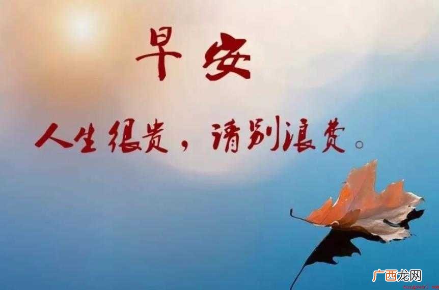 发朋友圈早安的句子有哪些