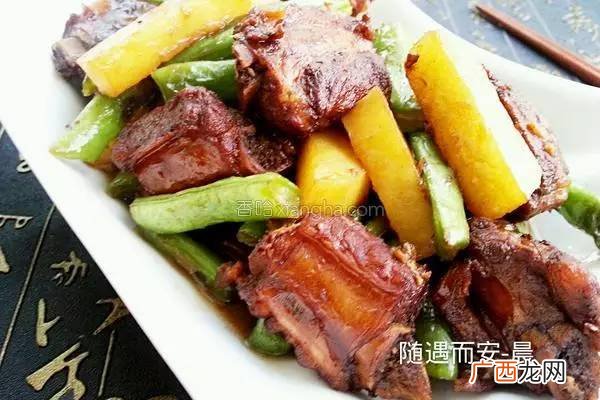 土豆豆角炖排骨的做法,排骨炖豆角土豆正宗做法？
