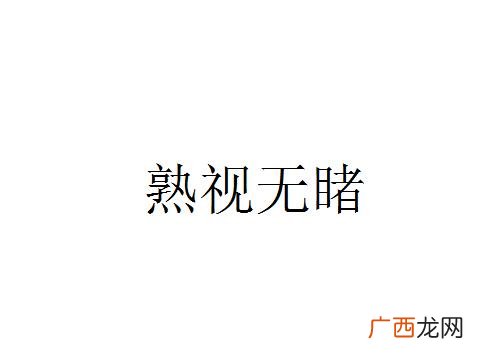 熟视无睹什么意思,充耳不闻熟视无睹的意思？