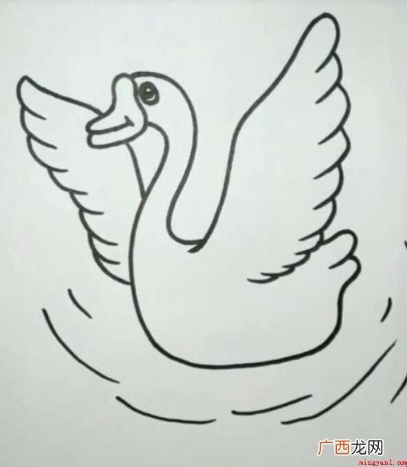大白鹅简笔画怎么画 画出大鹅的眼睛 大白鹅简笔画怎么画