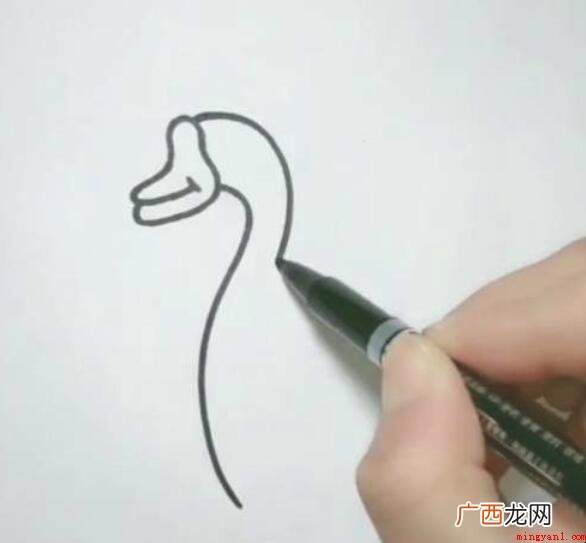 大白鹅简笔画怎么画 画出大鹅的眼睛 大白鹅简笔画怎么画