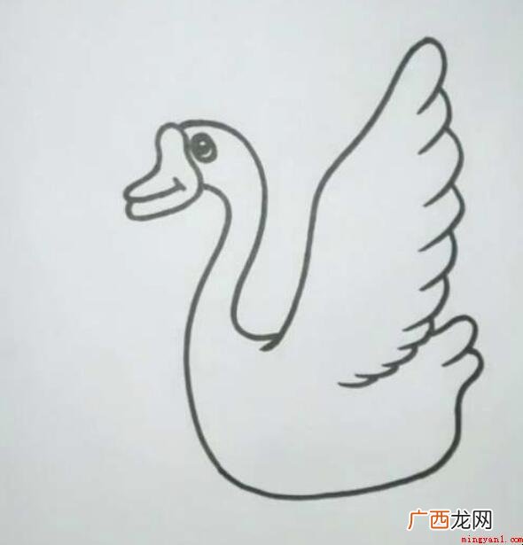 大白鹅简笔画怎么画 画出大鹅的眼睛 大白鹅简笔画怎么画
