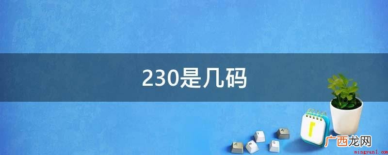 36码对照表的操作方法 230是几码