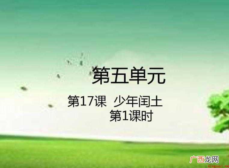 《少年闰土》课文讲的什么内容