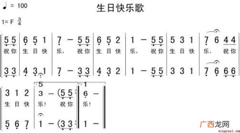 《祝你生日歌》简谱是什么 《生日歌》简谱是什么