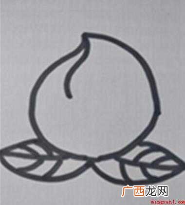 水蜜桃简笔画怎么画