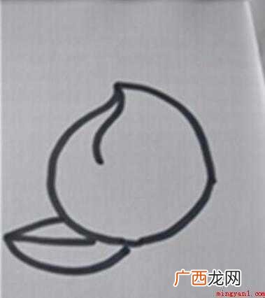 水蜜桃简笔画怎么画