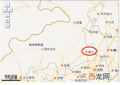 内蒙古的通辽市的位置和历史,通辽在赤峰的哪个方向？