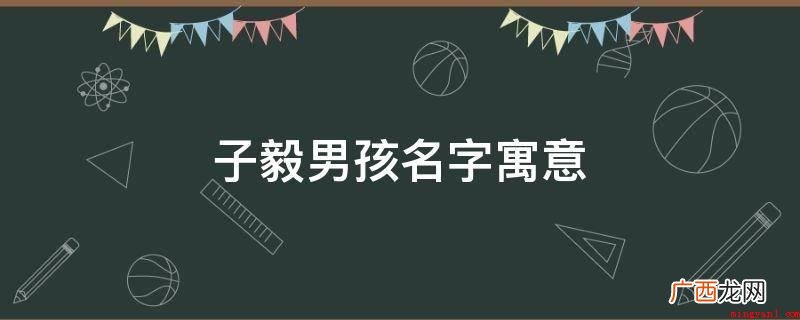 子毅男孩名字寓意为天资聪颖、质量崇高、自信心 子毅男孩名字寓意