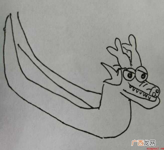 简笔画龙舟怎么画