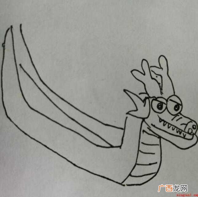 简笔画龙舟怎么画
