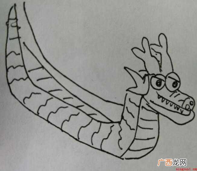 简笔画龙舟怎么画