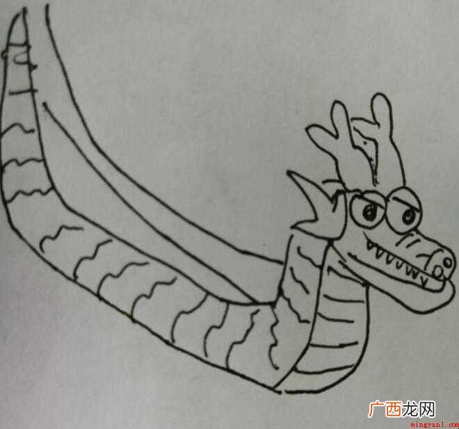 简笔画龙舟怎么画