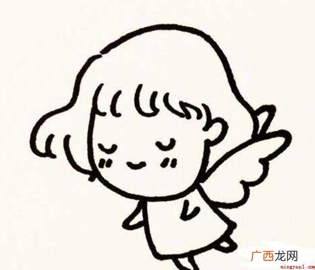 绘画一个可爱的小天使简笔画 天使简笔画怎么画