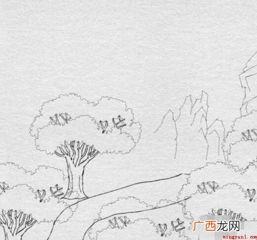 山行古诗配画简笔画怎么画