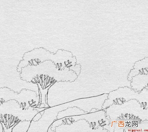山行古诗配画简笔画怎么画