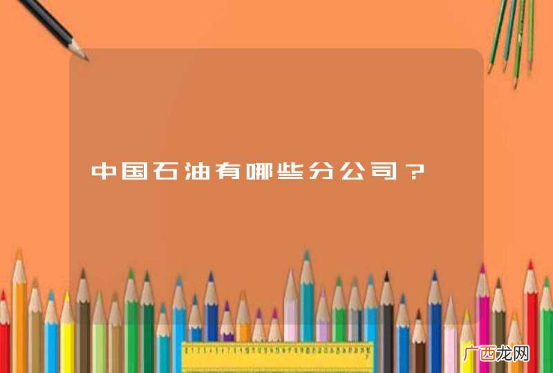 中国石油有哪些分公司？