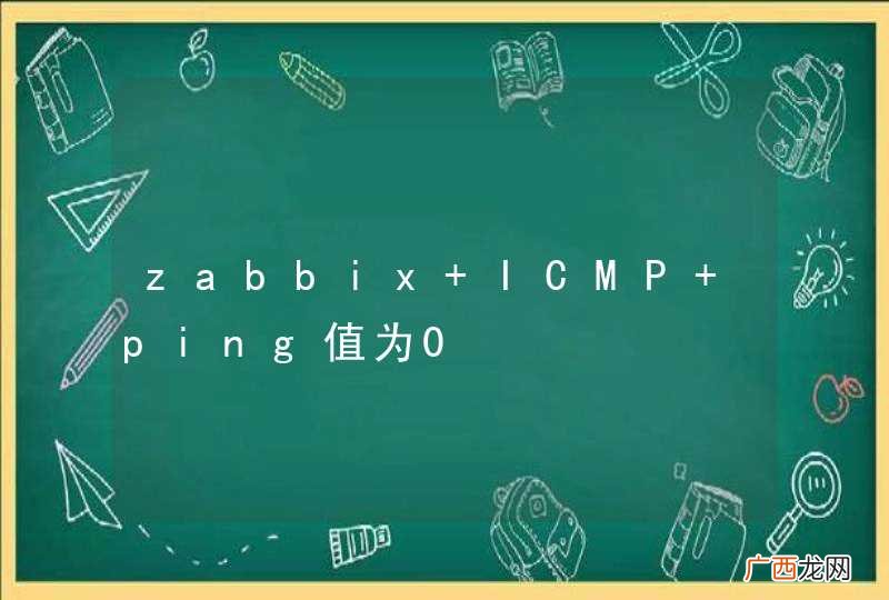 zabbix ICMP ping值为0