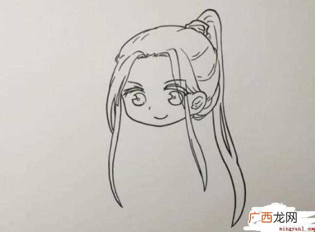 天官赐福花城简笔画怎么画