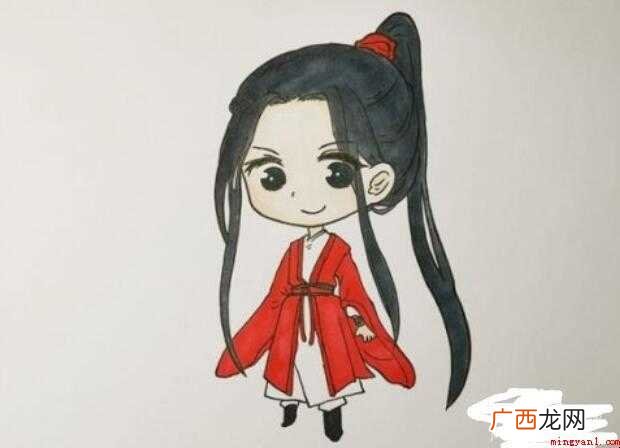 天官赐福花城简笔画怎么画