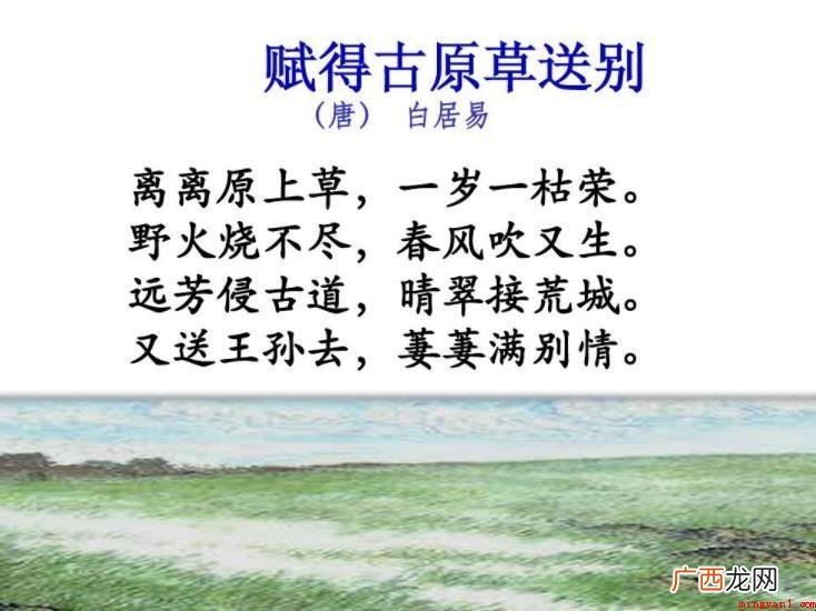 离离原上草全诗是什么