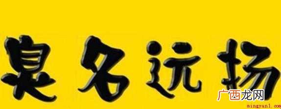 臭名远扬是什么意思