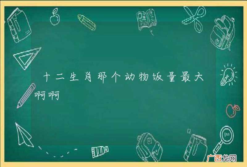 十二生肖那个动物饭量最大啊啊