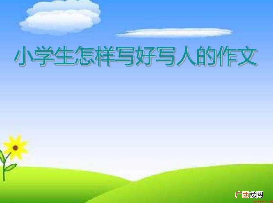 写人的作文300字的怎么写