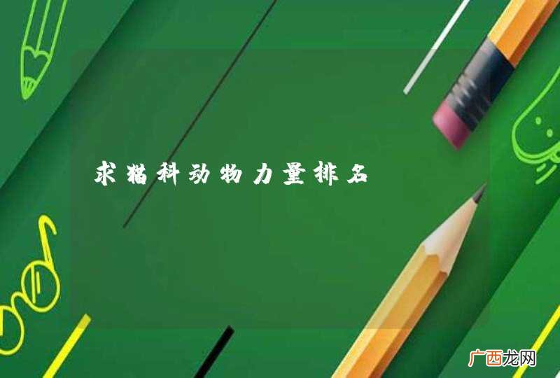 求猫科动物力量排名