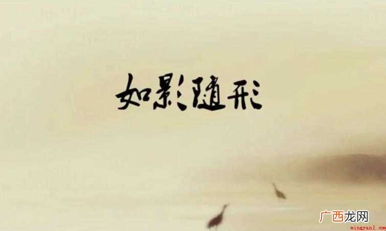 如影随形是什么意思