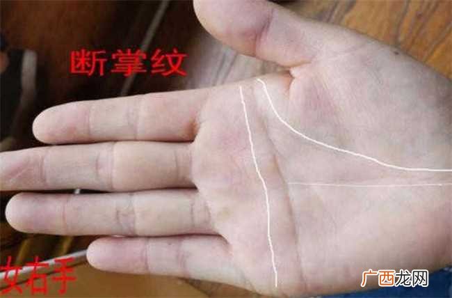 右手断掌纹的女人个性执着看重事业 女人手掌纹路图解右手断掌纹