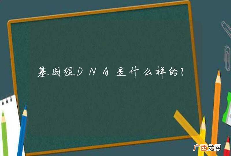 基因组DNA是什么样的？