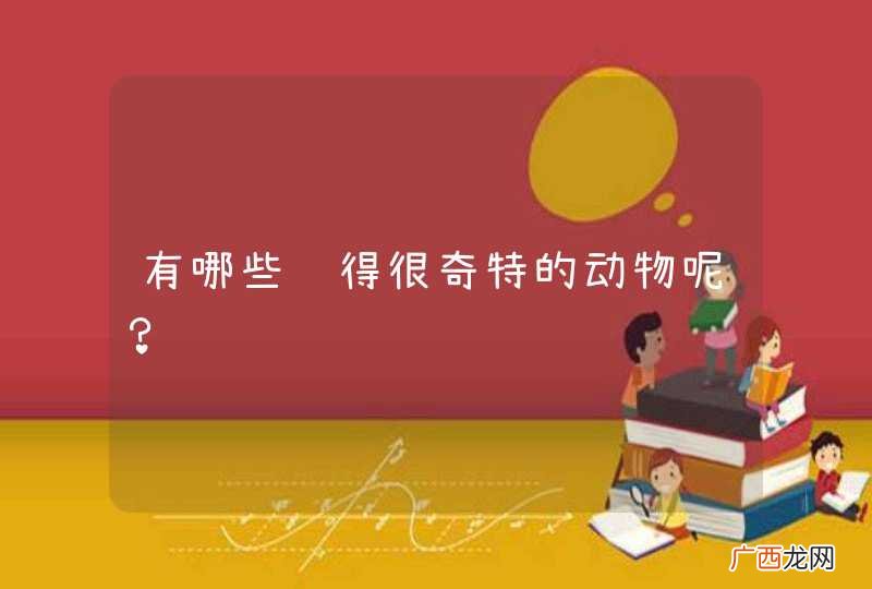 有哪些长得很奇特的动物呢？