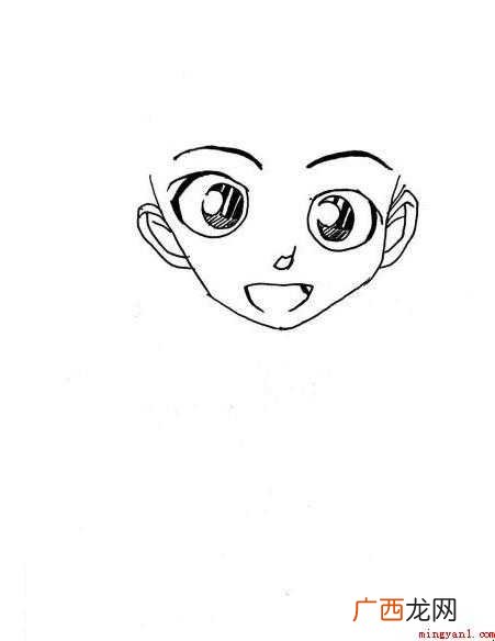吉田步美简笔画怎么画 画出眼睛 吉田步美简笔画怎么画