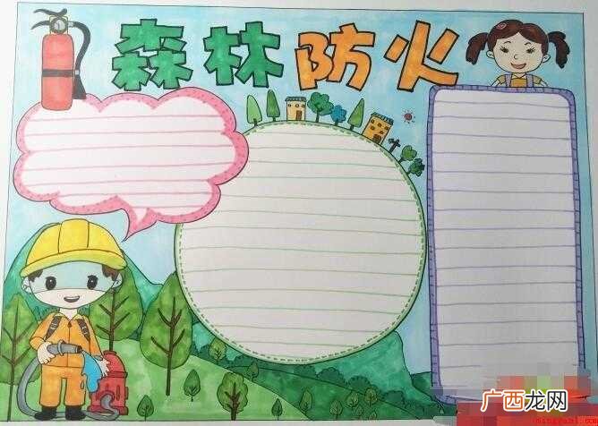 森林防火手抄报怎么画